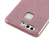 Eiroo Silvery Huawei P9 Simli Rose Gold Silikon Klf - Resim: 1