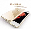 Eiroo Silvery iPhone 6 / 6S Simli Gold Silikon Klf - Resim: 4