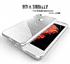 Eiroo Silvery iPhone 6 Plus / 6S Plus Simli Silver Silikon Klf - Resim: 4