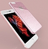 Eiroo Silvery iPhone 6 Plus / 6S Plus Simli Pembe Silikon Klf - Resim: 1