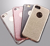 Eiroo Silvery iPhone 7 Plus Simli Gold Silikon Klf - Resim: 6