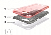Eiroo Silvery iPhone 7 Plus Simli Gold Silikon Klf - Resim: 5