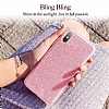 Eiroo Silvery iPhone X / XS Simli Krmz Silikon Klf - Resim: 4