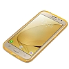 Eiroo Silvery Samsung Galaxy A5 2017 Simli Gold Silikon Klf - Resim: 3