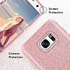 Eiroo Silvery Samsung Galaxy J7 Max Simli Pembe Silikon Klf - Resim: 1