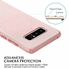 Eiroo Silvery Samsung Galaxy Note 8 Simli Mavi Silikon Klf - Resim: 3