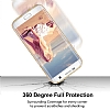 Eiroo Silvery Samsung Galaxy S6 Edge Plus Simli Gold Silikon Klf - Resim: 2