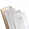 Eiroo Silvery Samsung Galaxy S8 Plus Simli Silver Silikon Klf - Resim: 1