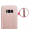 Eiroo Silvery Samsung Galaxy S8 Plus Simli Pembe Silikon Klf - Resim: 2