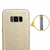 Eiroo Silvery Samsung Galaxy S8 Simli Gold Silikon Klf - Resim: 3