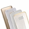 Eiroo Silvery Samsung Galaxy S8 Simli Gold Silikon Klf - Resim: 1