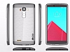 Eiroo Slicoo LG G3 Dark Silver Metalik Kenarl effaf Silikon Klf - Resim: 3