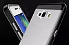 Eiroo Slicoo Samsung Galaxy A5 Dark Silver Metalik Kenarl effaf Silikon Klf - Resim: 3