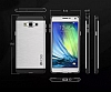 Eiroo Slicoo Samsung Galaxy A5 Dark Silver Metalik Kenarl effaf Silikon Klf - Resim: 2