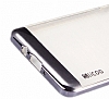 Eiroo Slicoo Samsung Galaxy J5 Dark Silver Metalik Kenarl effaf Silikon Klf - Resim: 2