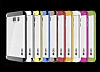 Eiroo Slicoo Samsung Galaxy Note 5 Dark Silver Metalik Kenarl effaf Silikon Klf - Resim: 2
