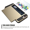 Eiroo Sliding Card iPhone 7 Plus / 8 Plus Ultra Koruma Gold Klf - Resim: 7