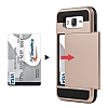 Eiroo Sliding Card Samsung Galaxy J7 Ultra Koruma Dark Silver Klf - Resim: 3