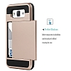 Eiroo Sliding Card Samsung Galaxy J7 Ultra Koruma Dark Silver Klf - Resim: 1