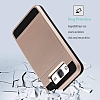 Eiroo Sliding Card Samsung Galaxy J7 Ultra Koruma Krmz Klf - Resim: 2