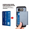 Eiroo Sliding Card Samsung Galaxy Note 5 Ultra Koruma Dark Silver Klf - Resim: 3