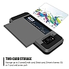 Eiroo Sliding Card Samsung Galaxy S8 Plus Ultra Koruma Dark Silver Klf - Resim: 5