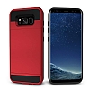 Eiroo Sliding Card Samsung Galaxy S8 Ultra Koruma Krmz Klf - Resim: 2