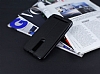 Eiroo Slim Craft Asus Zenfone 2 Pencereli Standl Siyah Deri Klf - Resim: 2