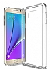 Eiroo Slim Hybrid Samsung Galaxy Note 5 Silikon Kenarl effaf Rubber Klf - Resim: 1