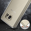 Eiroo Slim Hybrid Samsung Galaxy Note 5 Silikon Kenarl effaf Rubber Klf - Resim: 5