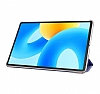 Eiroo Smart Huawei MatePad 11 2023 Kapakl Rose Gold Deri Klf - Resim: 4
