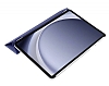 Eiroo Smart Samsung Galaxy Tab S9 FE Kapakl Standl Lacivert Deri Klf - Resim: 1