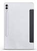 Eiroo Smart Samsung Galaxy Tab S9 FE Plus Kapakl Standl Siyah Deri Klf - Resim: 2