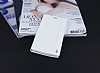 LG G4 Gizli Mknatsl Yan Kapakl Beyaz Deri Klf - Resim: 1