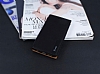 Samsung Galaxy S6 Edge Snake Gizli Mknatsl Yan Kapakl Siyah Deri Klf - Resim: 1