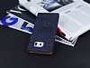 Samsung i9800 Galaxy S6 Gizli Mknatsl Yan Kapakl Lacivet Deri Klf - Resim: 2