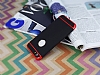 Eiroo Soft iPhone 6 / 6S Krmz Kenarl Siyah Silikon Klf - Resim: 2