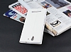 Sony Xperia C3 Gizli Mknatsl Standl Beyaz Deri Klf - Resim: 1