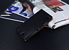Sony Xperia C4 Gizli Mknatsl Pencereli Siyah Deri Klf - Resim: 2