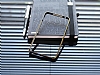 Eiroo Sony Xperia E4 Gold izgili Round Metal Bumper ereve Siyah Klf - Resim: 1