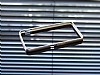 Eiroo Sony Xperia E4 Gold izgili Round Metal Bumper ereve Silver Klf - Resim: 2