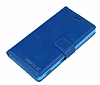 Eiroo Sony Xperia M2 Standl Czdanl Mavi Deri Klf - Resim: 3