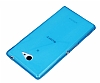 Sony Xperia M2 Ultra nce effaf Mavi Silikon Klf - Resim: 2