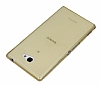 Sony Xperia M2 Ultra nce effaf Gold Silikon Klf - Resim: 2