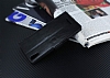 Eiroo Sony Xperia T3 Czdanl Yan Kapakl Siyah Deri Klf - Resim: 4