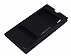 Sony Xperia T3 Gizli Mknatsl ift Pencereli Siyah Deri Klf - Resim: 2
