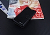 Eiroo Sony Xperia XA Czdanl Yan Kapakl Siyah Deri Klf - Resim: 1