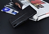 Eiroo Sony Xperia XA Ultra Czdanl Yan Kapakl Siyah Deri Klf - Resim: 4