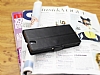 Eiroo Sony Xperia Z Standl Czdanl Siyah Deri Klf - Resim: 3