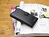 Eiroo Sony Xperia Z Standl Czdanl Siyah Deri Klf - Resim: 4